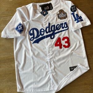 MENS ANTHONY BANDA LOS ANGELES DODGERS JERSEY M WORLD SERIES EL TORO
